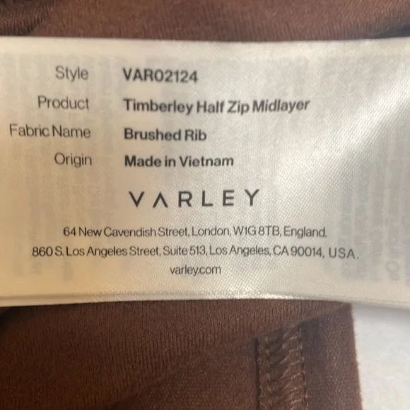 VARLEY- Timberley Half Zip mid layer - Picture 6 of 7
